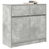 vidaXL Sideboard mit Schublade Betongrau 80x34x76 cm Holzwerkstoff