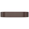 vidaXL Hochbeet Verzinkter Stahl 214x140x36 cm Braun