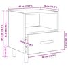 vidaXL Nachttisch 2 pcs Artisan-Eiche 40 x 35 x 47 cm Holzwerkstoff