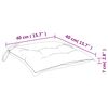 vidaXL Stuhlkissen 6 Stk. Mehrfarbig 40x40x7 cm Stoff