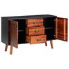 vidaXL Sideboard 110x35x70 cm Massivholz Akazie und MDF