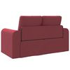 vidaXL Schlafsofa 60cm Weinrot Stoff
