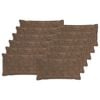 vidaXL Kissenbezug 12 stk. HOUTEN Hellbraun 40 x 80 cm
