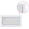 vidaXL Kellerfenster Innenseite Farbe Wei&szlig; RISOR 110 x 55 cm