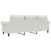 vidaXL 3-Sitzer-Sofa Creme 180 cm Samt