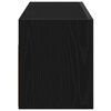 vidaXL Bad-Wandschrank Schwarz 80x25x30 cm Holzwerkstoff