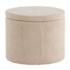 Venture Home Hocker Dunken 51x51x43 cm Teddy Beige