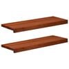vidaXL Fensterb&auml;nke 2 stk. Braun 70 x 30 x 2 cm Massivholz Buche