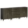 vidaXL Beistellschr&auml;nke 3 Stk. 60x33x75 cm Massivholz Mango