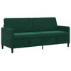 vidaXL Sofa mit Stauraum Dunkelgr&uuml;n 192 x 78 x 87 cm Polyester