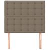vidaXL Kopfteil Taupe 80x5x118/128 cm Stoff