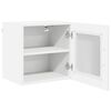 vidaXL Küchenschrank mit Regal 2 pcs Hochglanz Weiß 40 x 31 x 40 cm