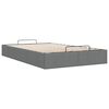 vidaXL Ottoman-Bett ohne Matratze Dunkelgrau 120x200 cm Stoff