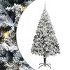 vidaXL Künstlicher Weihnachtsbaum mit 300 LEDs mit Ständer Weiß 240 cm