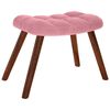 vidaXL Relaxsessel mit Hocker Rosa Samt