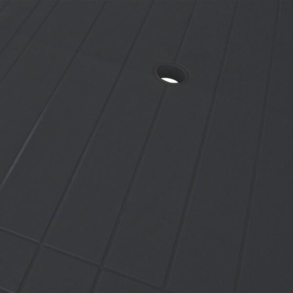 vidaXL Gartentisch Anthrazit 126x76x72 cm Kunststoff