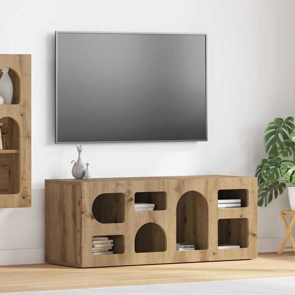 vidaXL TV-Schr&auml;nk Artisan-Eiche 100 x 35 x 40 cm Holzwerkstoff