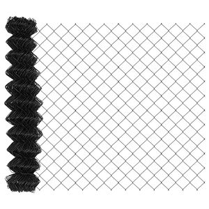 vidaXL Maschendrahtzaun 25 x 1,4 m Stahl Grau
