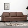 vidaXL 3-Sitzer-Sofa Braun 180 cm Kunstleder