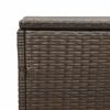 vidaXL Garten-Auflagenbox Braun 220x50x58 cm Poly Rattan