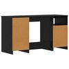 vidaXL Schreibtisch 2 pcs Schwarz Eichen-Optik 140 x 50 x 76 cm