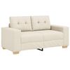 vidaXL Sofa 3 pcs Beige 221 x 80 x 80 cm Leinenmischgewebe