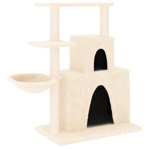 vidaXL Kratzbaum mit Sisal-Kratzs&auml;ulen Creme 83 cm