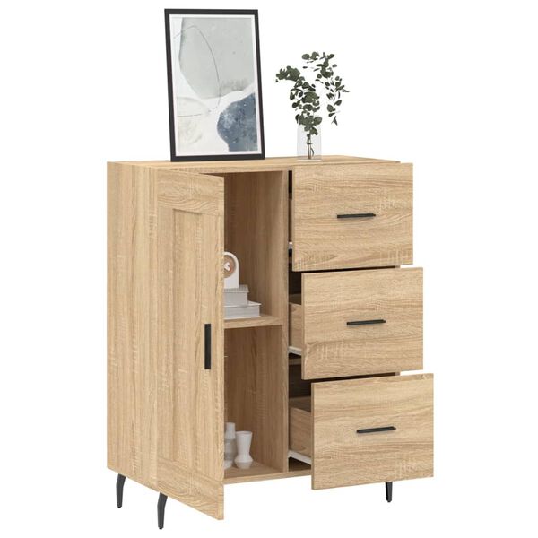 vidaXL Sideboard Sonoma-Eiche 69,5x34x90 cm Holzwerkstoff