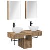 vidaXL Badezimmerschrank-Set 5 stk. Artisan-Eiche Holzwerkstoff