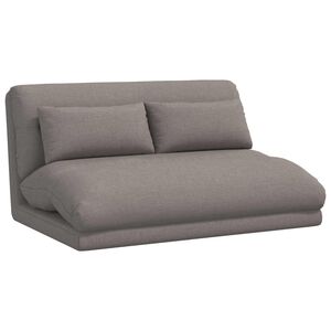 vidaXL Verstellbarer Fu&szlig;sessel Taupe Stoff