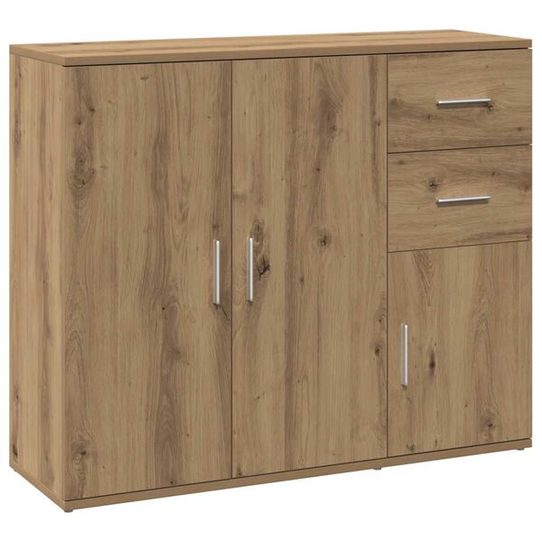 vidaXL Sideboard Artisan-Eiche 91 x 29,5 x 75 cm Holzwerkstoff