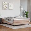 vidaXL Boxspringbett Matratze Cappuccino-Braun 140x200cm Kunstleder