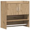 vidaXL Wandregal Wandhalterung Artisan-Eiche 80 x 36 x 80 cm