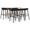 vidaXL 7-tlg. Bar-Set Wei&szlig; und Schwarz