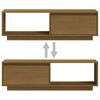 vidaXL TV-Schrank Honigbraun 110x30x33,5 cm Massivholz Kiefer
