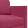 vidaXL Schlafsofa 110cm Weinrot Samt