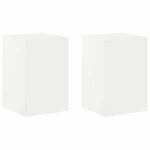 vidaXL Pflanzenst&auml;nder 2 pcs Wei&szlig; 40 x 40 x 60 cm Stahl