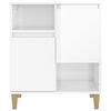 vidaXL Sideboards 2 Stk. Hochglanz-Wei&szlig; 60x35x70 cm Holzwerkstoff