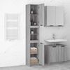 vidaXL Badschrank Grau Sonoma 32x34x188,5 cm Holzwerkstoff