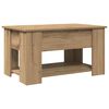 vidaXL Couchtisch Artisan-Eiche 79x49x41 cm Holzwerkstoff