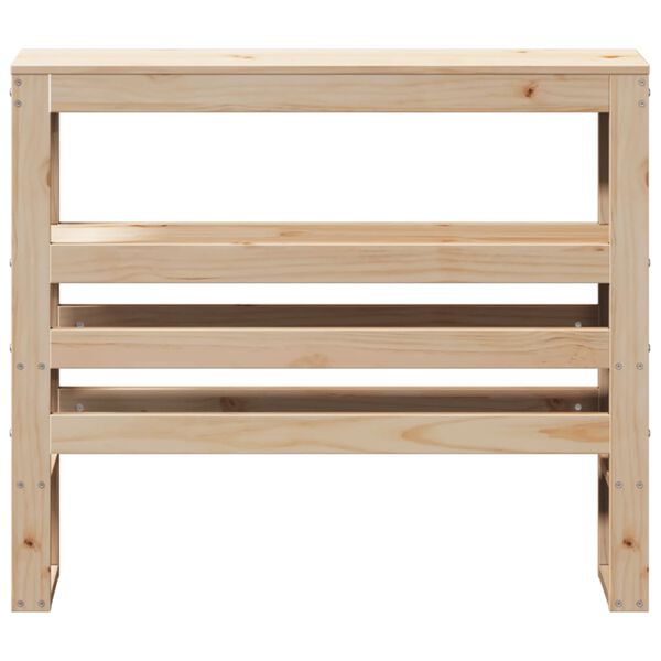 vidaXL Kopfteil mit Ablagen 100 cm Massivholz Kiefer