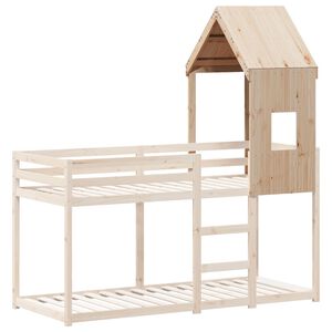 vidaXL Dach f&uuml;r Kinderbett 60x89x134,5 cm Massivholz Kiefer