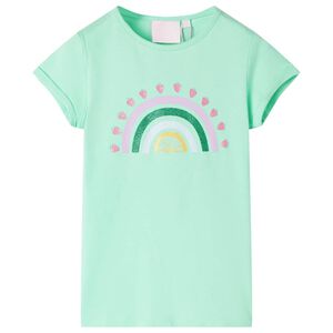 Kinder-T-Shirt Knallgr&uuml;n 92