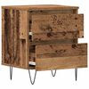 vidaXL Nachttisch 2 pcs Altholz 40 x 35 x 50 cm Holzwerkstoff