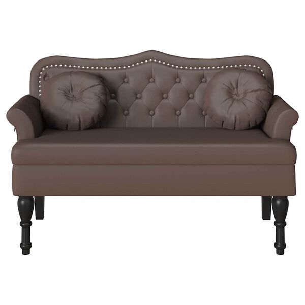 vidaXL Chesterfield Bank Braun 120,5 x 65 x 75 cm Kunstleder