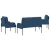vidaXL Sofagarnituren mit Kissen 3 pcs Blau 115 x 56 x 80 cm Sperrholz