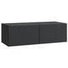 vidaXL Wandmontierter TV-Schrank Schwarz 98 x 41 x 30 cm Holzwerkstoff