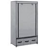 vidaXL Kleiderschrank Grau 87 x 49 x 159 cm Stoff