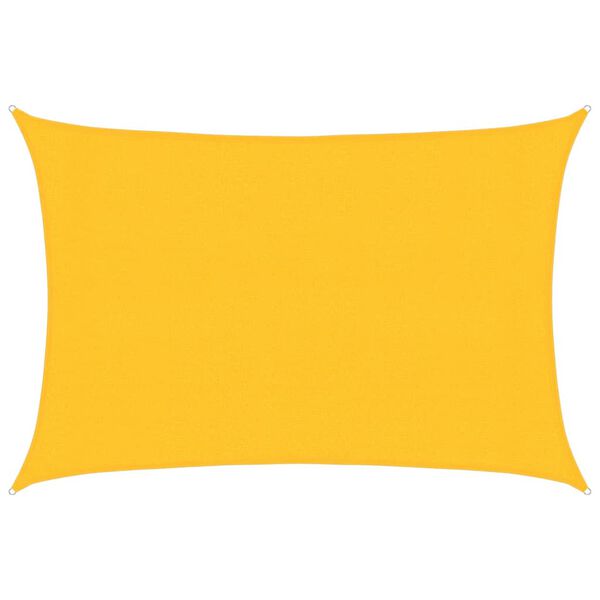 vidaXL Sonnensegel 160 g/m&sup2; Gelb 3x5 m HDPE
