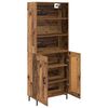 vidaXL Highboard Altholz 69,5 x 34 x 180 cm Holzwerkstoff